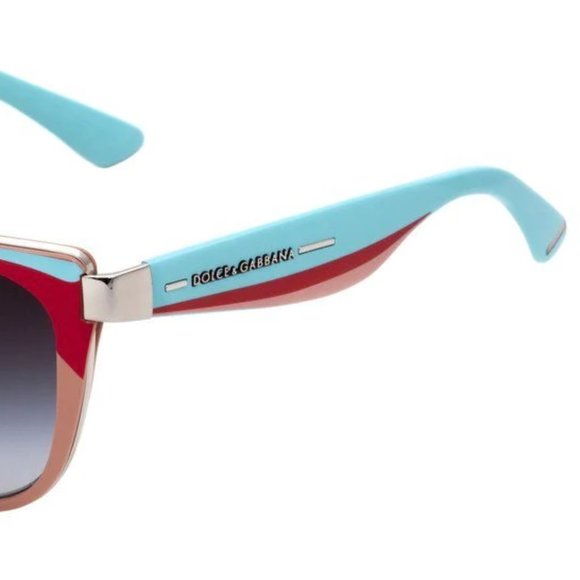 DG Dolce & Gabbana Sunglasses Blue Pink Red Logo Silver Retro Vintage Style main image 4